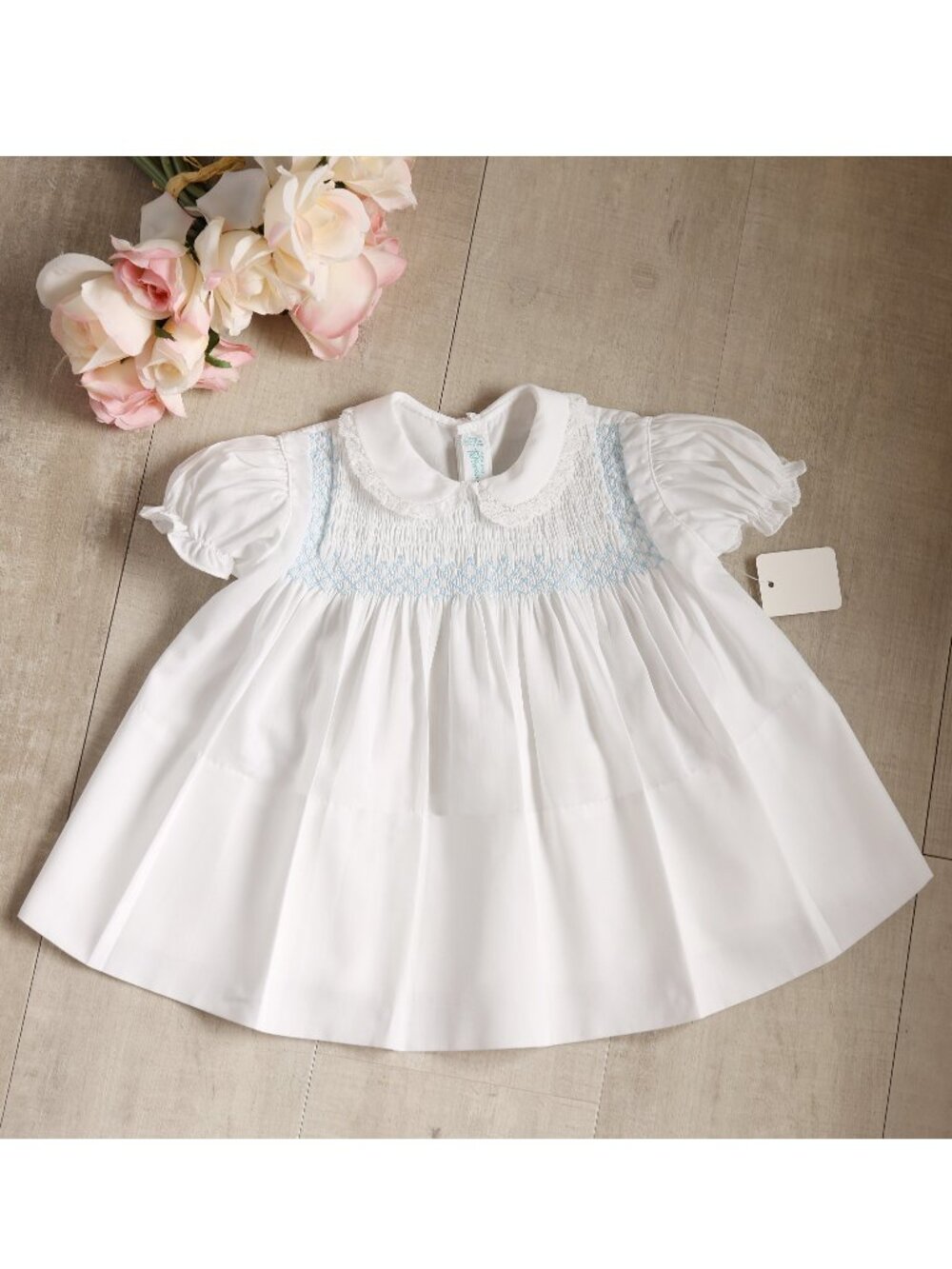 White Smocked Dress Heirloom Collection Vintage Smocked Bodice Feltman Brothers